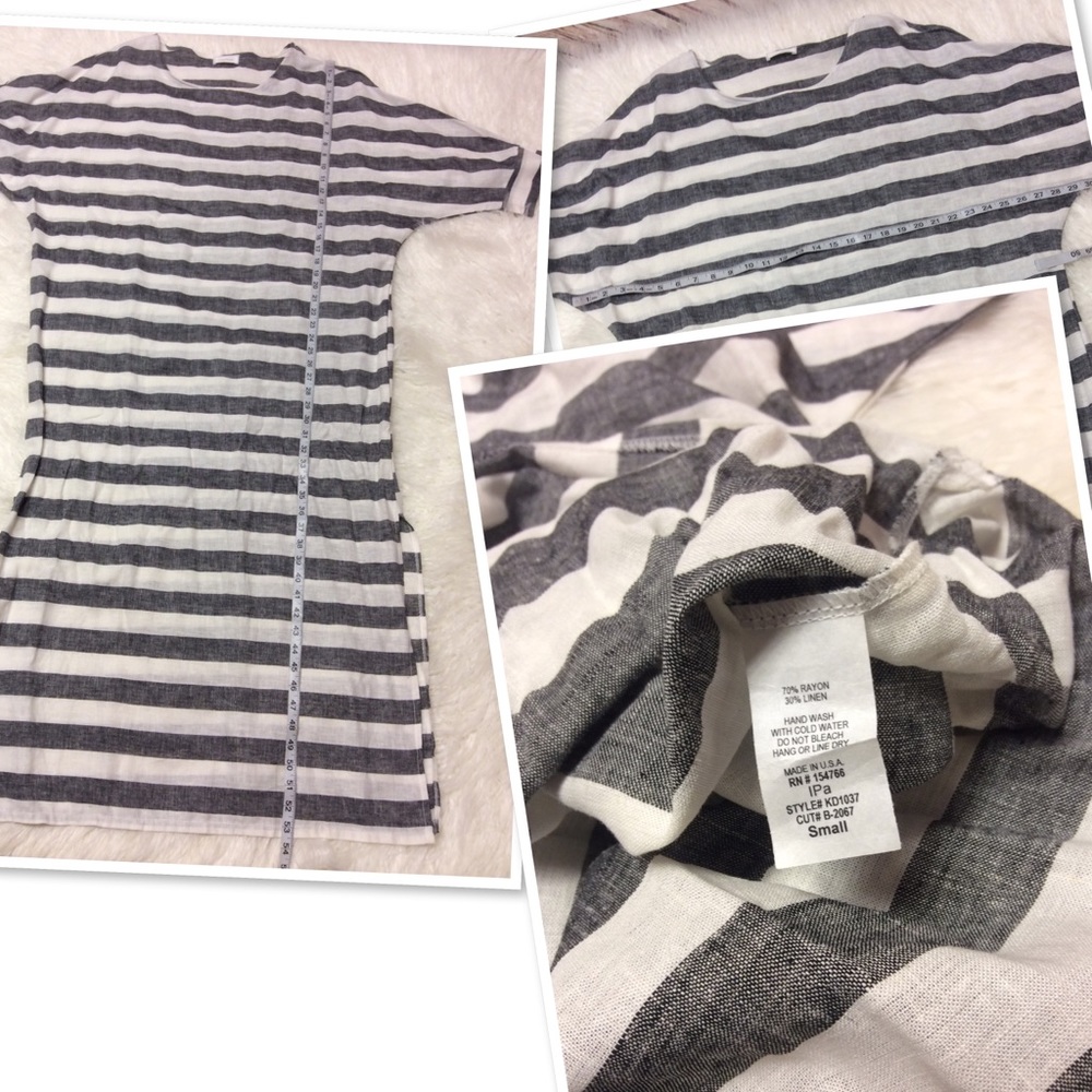 BLACK AND WHITE STRIPED MAXI DRESS(see description - Picture 6 of 7